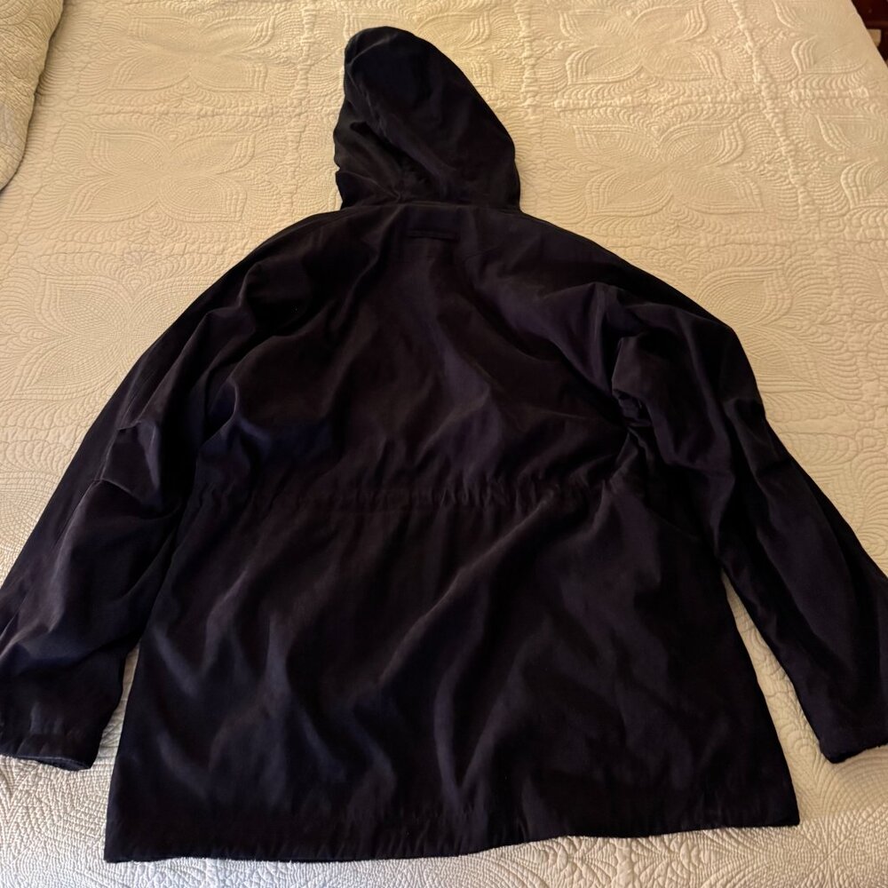 Women's Black Reverseable Hooded Jacket - Picture 2 of 6